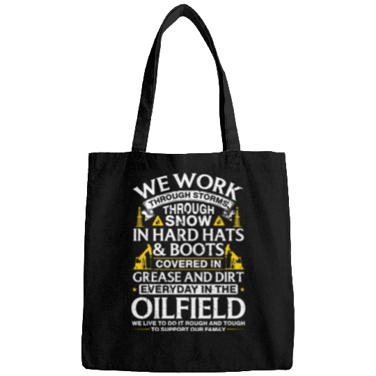 Oil Rig Men Oilfield Worker Oilman Family Dad Husband Bags