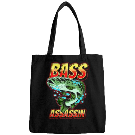 Fishing Bass Assassin Funny Fisherman Bass Fish Jumping Fisher Bags