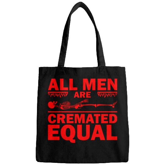 Funny Funeral Director Gift Mortician All Men Cremated Equal 4 Bags