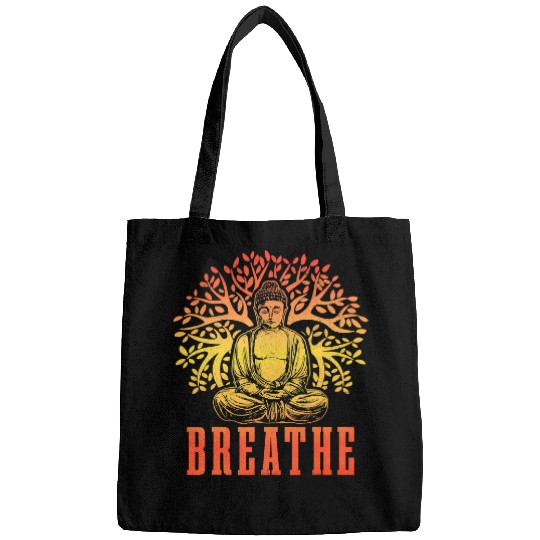 Namaste Yoga Buddha Meditation Breathe Yoga Zen Buddhism Yogi Buddhist Meditation Bags
