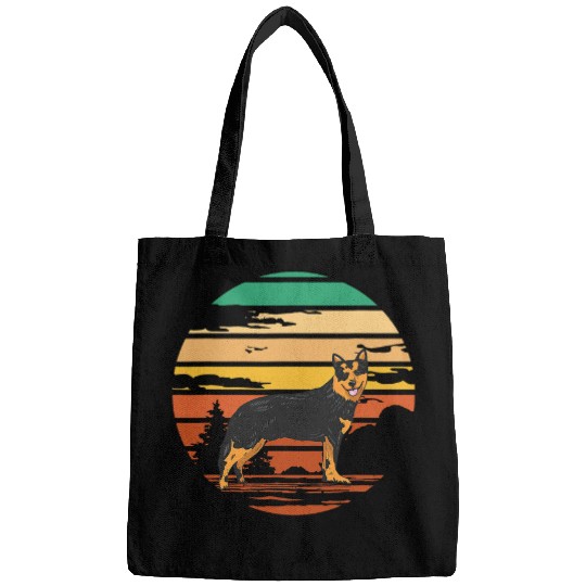 Australian Cattle Dog Retro Blue Heeler vintages 227 Bags