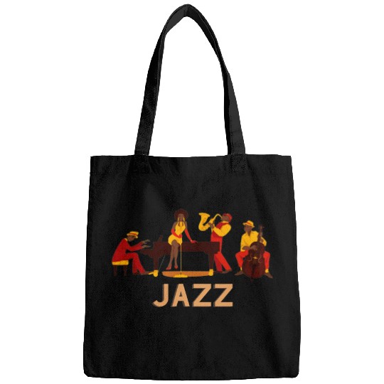 Jazz Musicians Orchestra Playing On Stage Smooth Jazz Bags