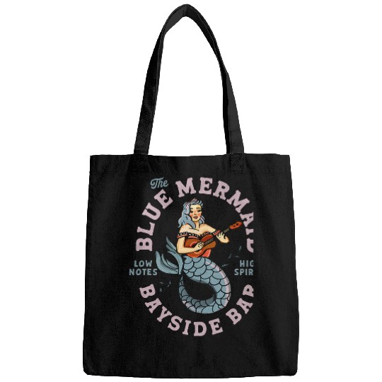 Guitarist Sailor Mermaid Tattoo vintages Guitar Music Travel Dive Bar Guitar Bags