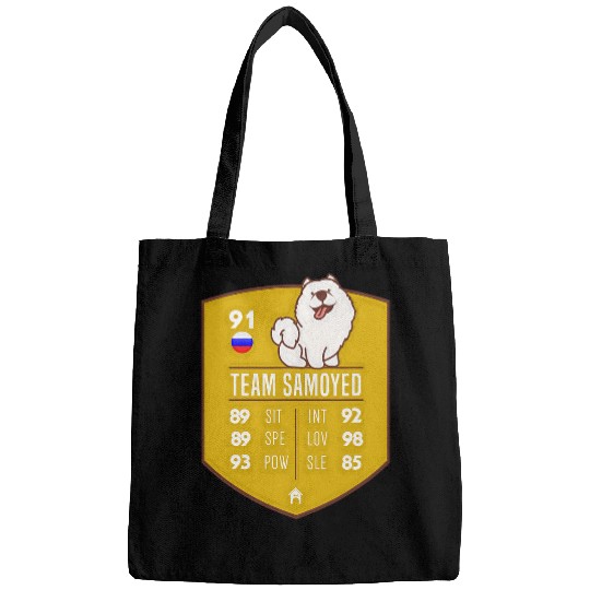 Dog Samoyed Lover Mom Dad emblem vintages Samoyed Dog Bags
