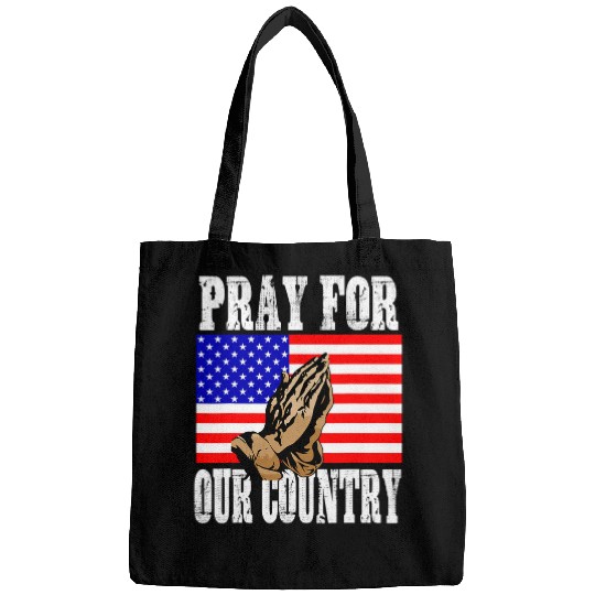 Christian Pray For Our Country Christian Patriotic Conservative Unisex 1 Bags