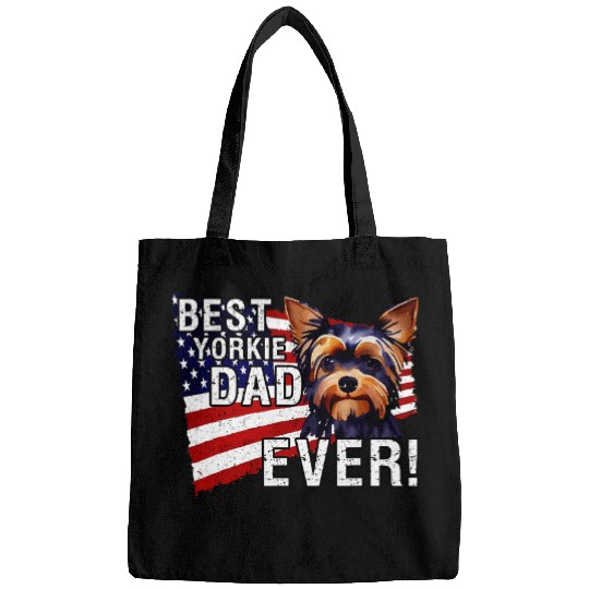 bests Yorkie Dad Ever Bags