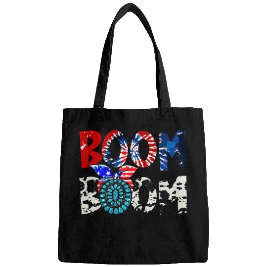 Cowhide Gemstone Boom Boom Baby Tie Dye Western Cowgirls Gift Bags