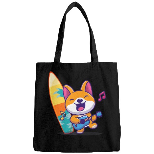 Guitarist Foxes Playing Ukulele Guitar Strings Instrument Orchestra Guitar Bags