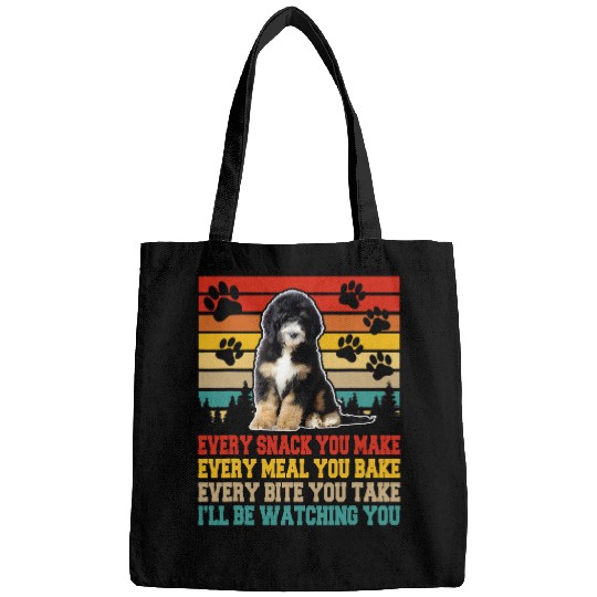 Bernedoodle Dog Funny Activities Matching Dog Lover Bags