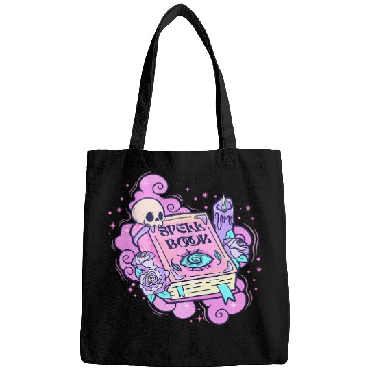 Cute Spell Book Funny Halloween Graphic For Women and Girls Bags
