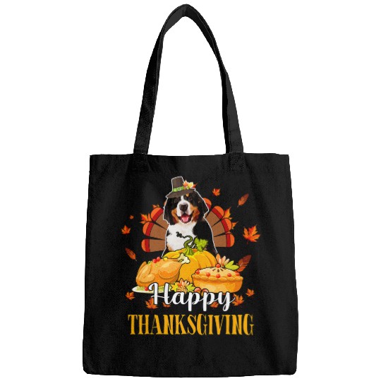 Happy Thanksgiving Turkey Appenzeller Sennenhund Wearing Hat Bags