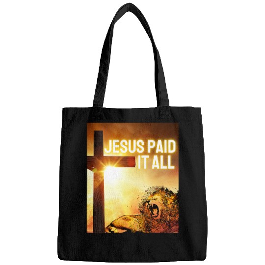 Christian Jesus Paid it All Christian Clothing women men Tee496 Christ Bags
