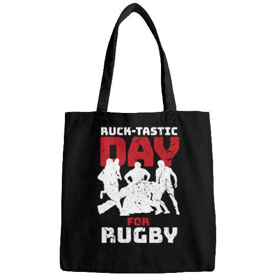 Funny Rugby Gameday Football Sports Pun Rucktastic Bags