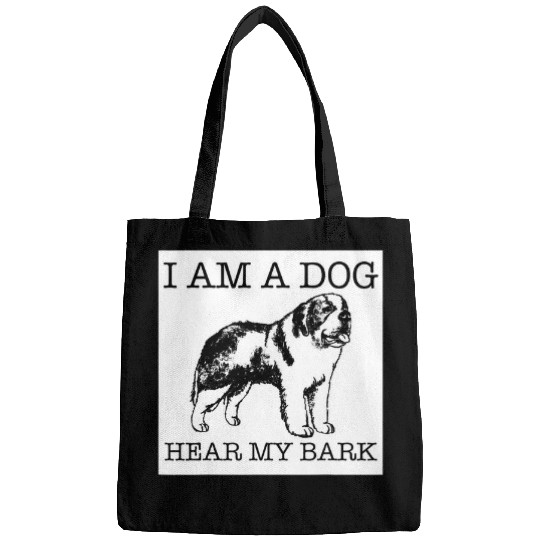 Dog Saint Bernard funny dog lover gift 43 Bags