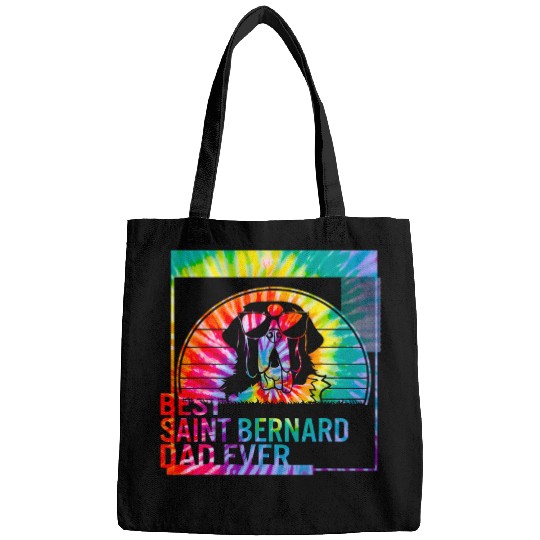 Dog Saint Bernard bests Saint Bernard Dad Ever dog dad gifts for men Dog Father 3 Bags