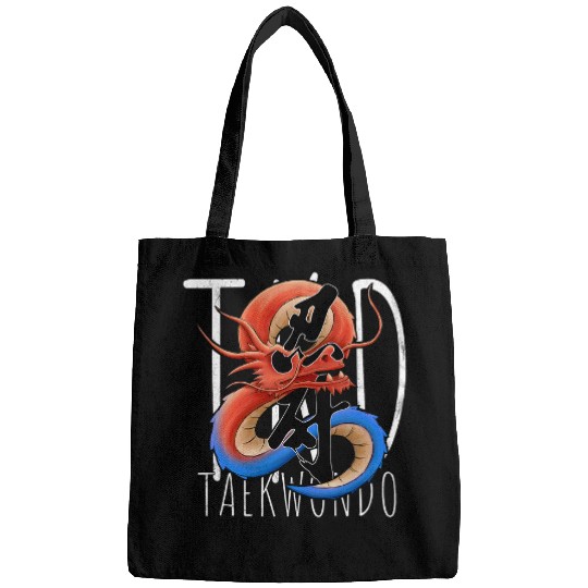 TKD Korean Dragon Yin Yang Taegeuk Taekwondo Perseverance Bags