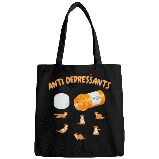 Otters Antidepressants Otter Sea Otter Lover Giant Funny Otter Bags