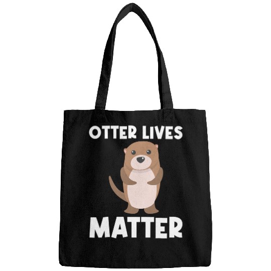 Otters Funny Otter For Men Women Aquatic Pup Weasel River Animal 1 Bags