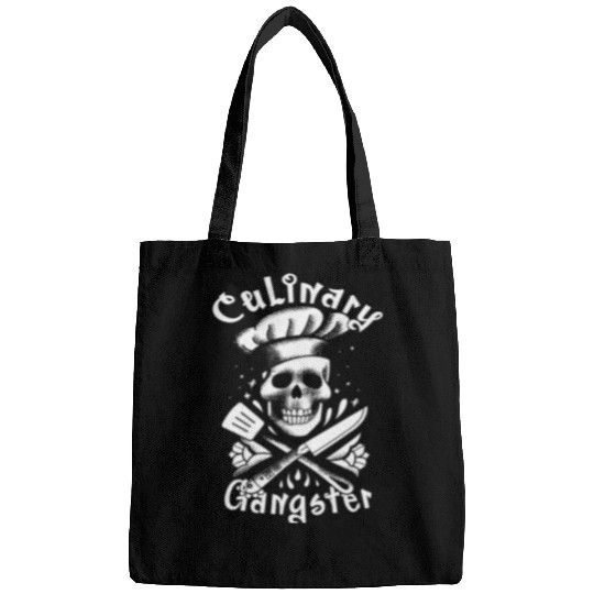 Skeletons Skulls Culinary Gangster Chef Cooking Cook Skeletons vintages Skull Bags