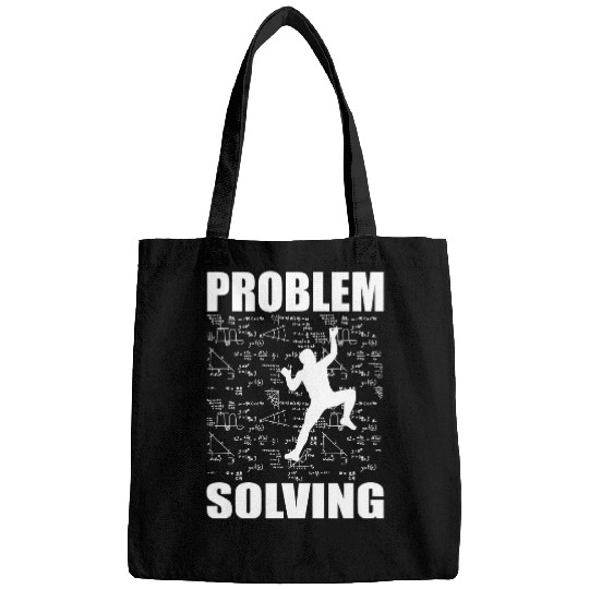 Climbing Climber Problem Solving Climber Rock Climbing Bouldering Pun Math Climb Bags