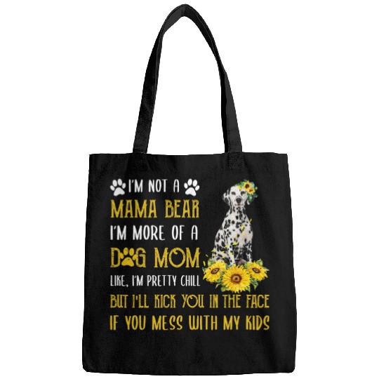 Dalmatian Sunflower Dalmatian Mom Mothers Day Dog Mom Women Dalmatians Dog Bags