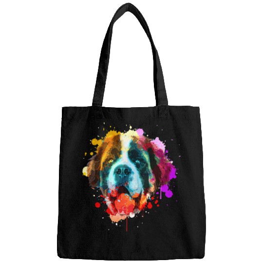 Dog Saint Bernard Cool Saint Bernard For Men Women Dog Lover Owner Artistic 2 Bags