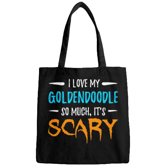 Dog Goldendoodle I Love My Goldendoodle Dog Mom Scary Halloween Gift Bags