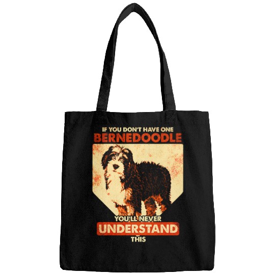 Bernedoodle Dog Funny Bernedoodle Bags