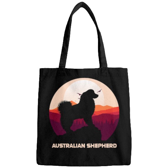 Australian Shepherd and Mountain Bags