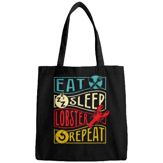 Fishing Eat Sleep Lobster Repeat Lobstering Lobster Fishing Fisher Bags