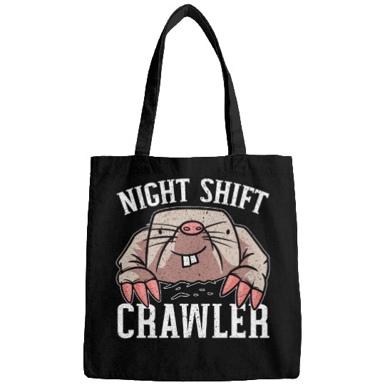 Night Shift Crawler Graveyard Shift Worker Employee 1 Bags