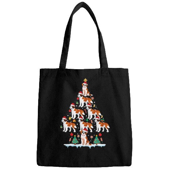 Dog Saint Bernard Christmas Tree Dog Owner 3 Bags