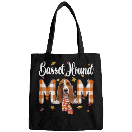 Dog Basset Hound Cute Basset Hound Mom Fall Maple Dog Mom Maple Mom Bags
