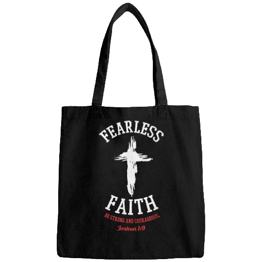 Joshua 19 Fearless Faith Be Strong Courageous Cross Bags