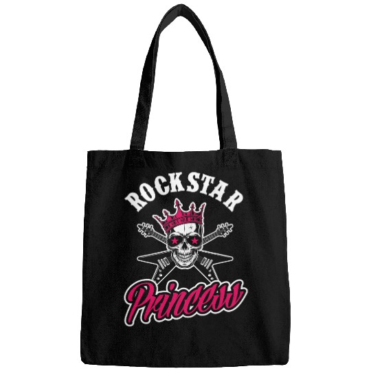 Guitarist Rockstar Princess Rock Music Girl Rock Band Guitar Player Guitar Bags
