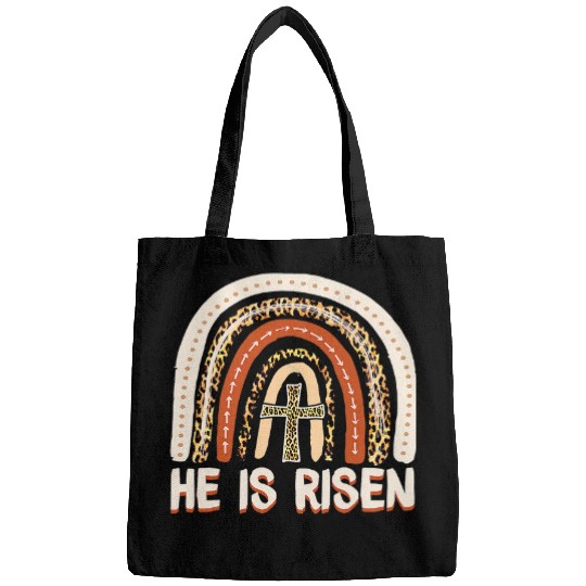 Christian He Is Risen Leopard Rainbow Christian Jesus Happy Easter Day 3 Christ Bags