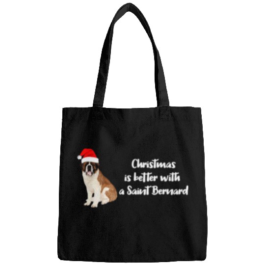Dog Saint Bernard Christmas is better with a St Bernard Bags