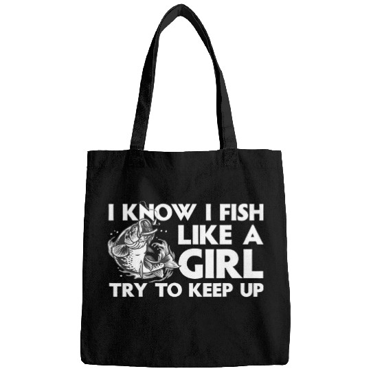 Fishing Cool Fishing For Women Girls Trout Angler Bass Fish Hunting 3 Fisher Bags