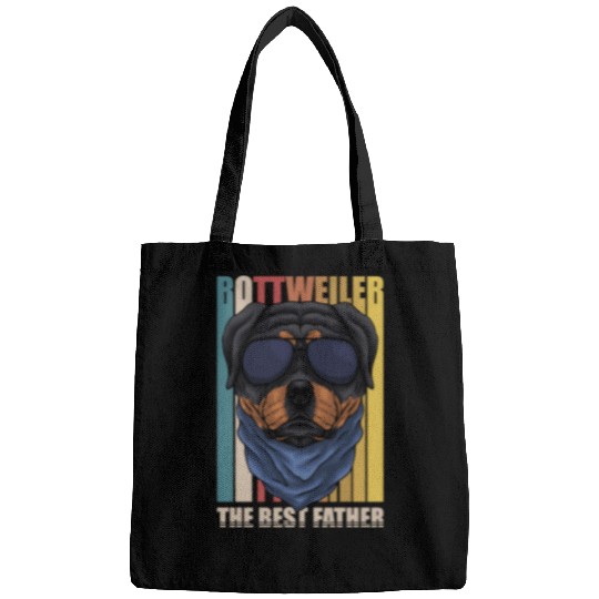 Dog Rottweiler Lover Dog The bests Father 527 paws Rottweilers Bags