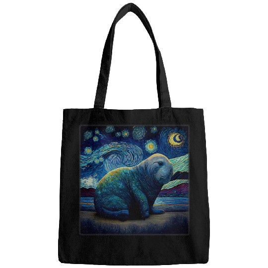 Elephant Design Surrealism Starry Night Elephant Seals Elephants Bags