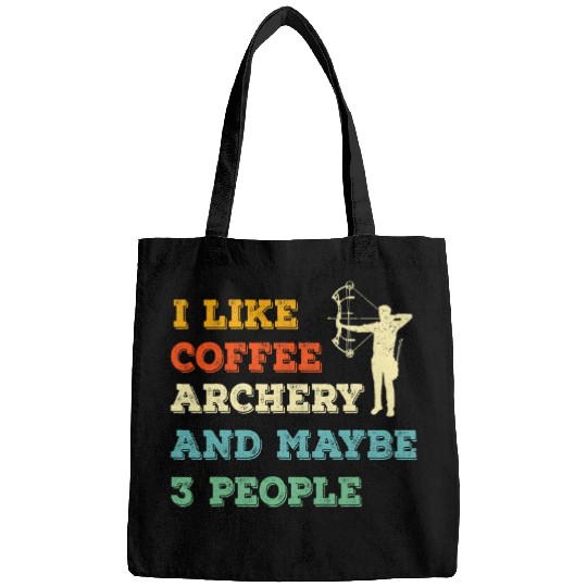 Archery lover and coffee vintages retro art archeries gifts Bags