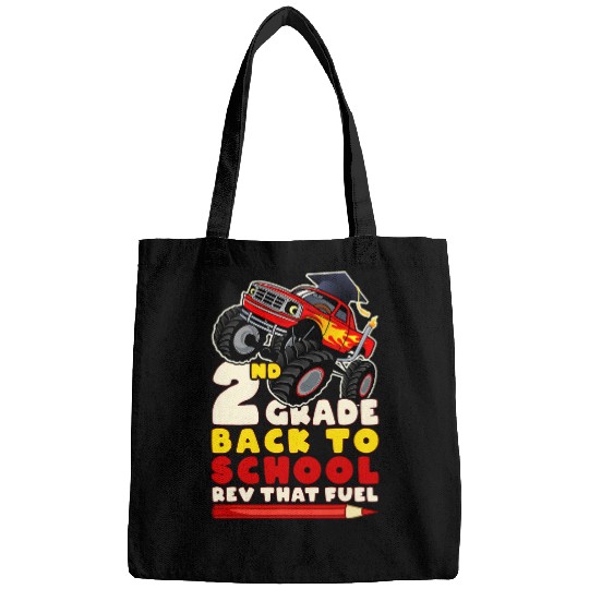 Back To School Boy 2nd Grade Monster Truck Bags