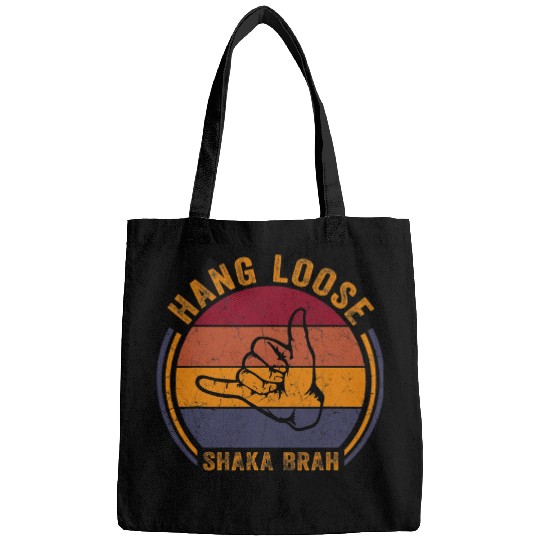 Surf Life Hang Loose Shaka Brah Hand Sign Surfer Vibes Surfing Hawaii 2 Bags