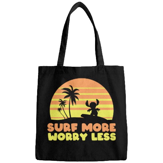Surf Life Disney Lilo Stitch Surf More Worry Less Bags