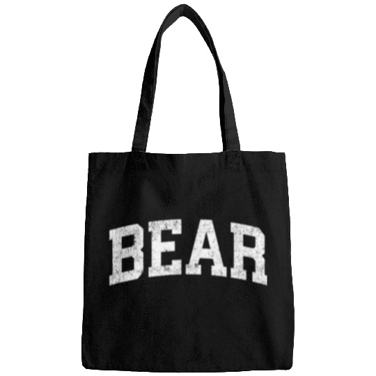 Funny Bear Delaware DE vintages Athletic Sports Design Cute Bears Bags