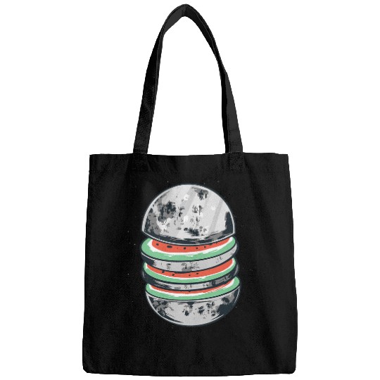 Cute Moon Watermelon Art Moon Watermelon Kids Boys Girls Bags