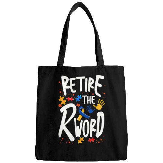 End the R Word Disability Advocacy Autism Down Syndromes SPED Bags