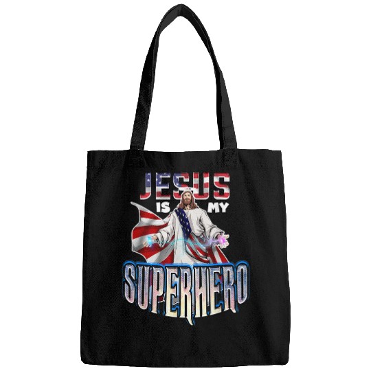 Christian Jesus Is My Superhero Christ Bags