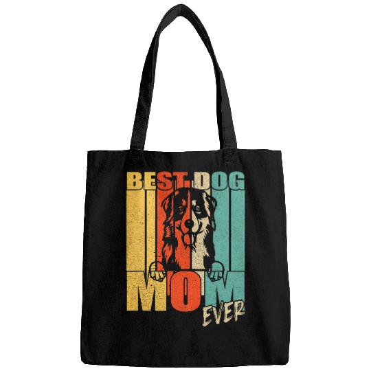 bests Dog Mom Ever Bernese Mountain Mama vintages Retro Bags