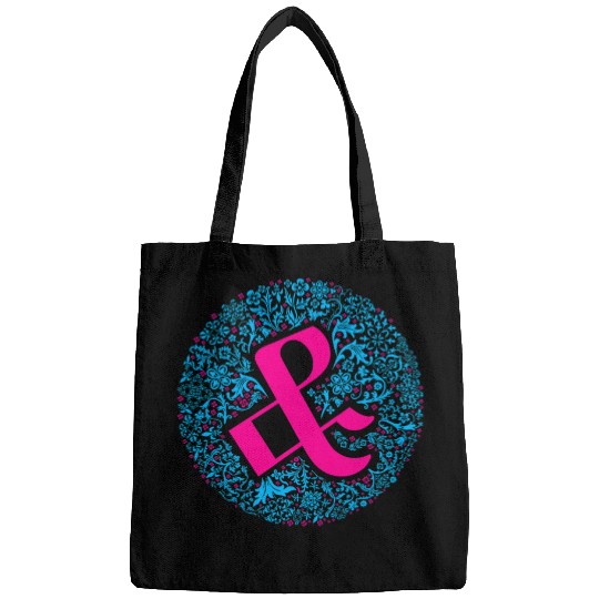 Ampersand Floral Typography Art for Font Nerds Bags